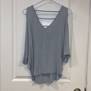 Baby blue cold shoulder shit